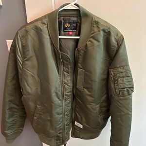 Alpha Industries Men's Green Bomber Jacket